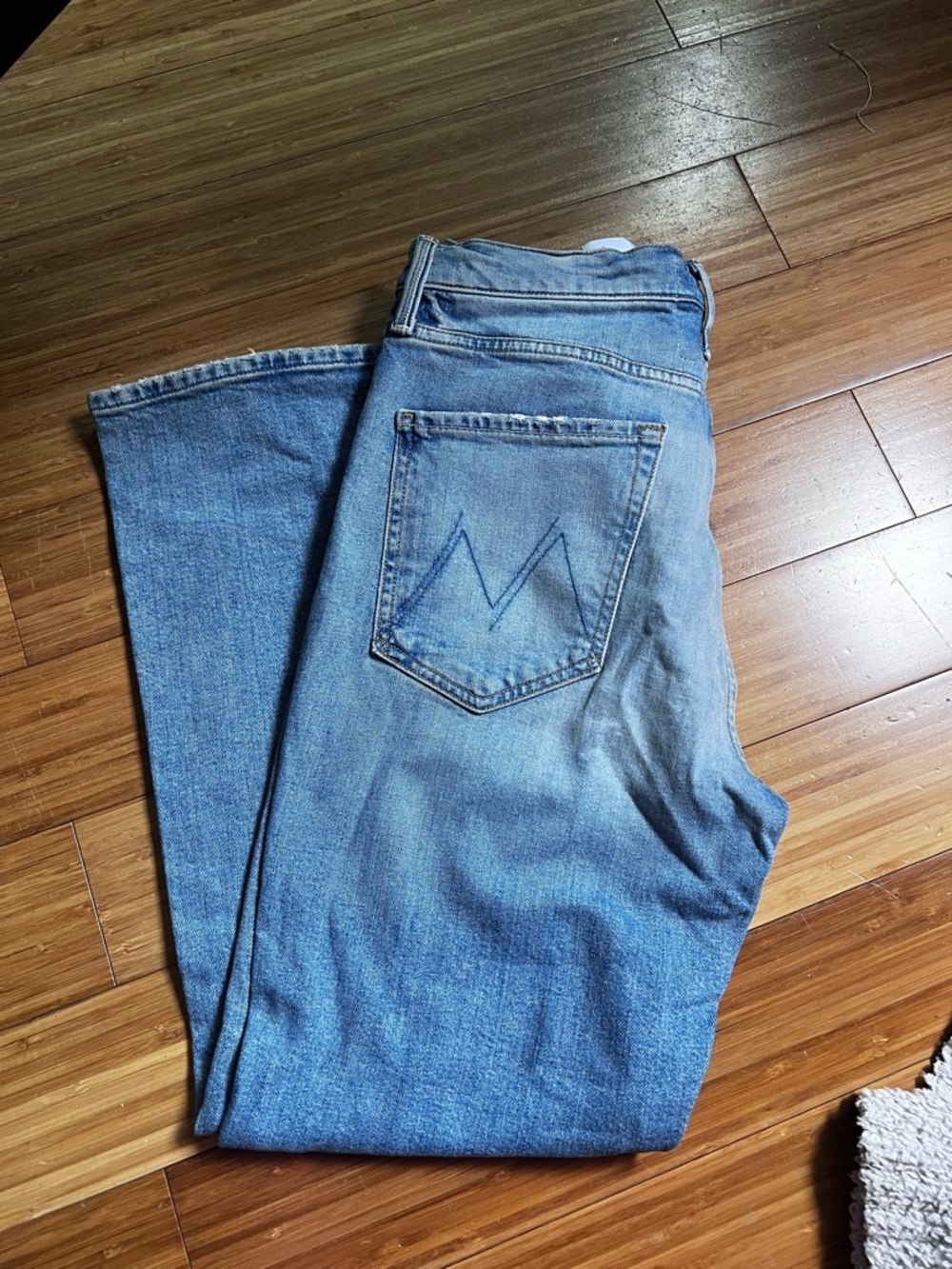 MOTHER Light Blue Vintage Wash Jeans